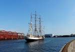 SS GUNILLA IMO 5239515, 50 x 8 m,  traveabwrts mit Kurs Schweden...
Aufgenommen: 2.9.2012