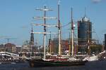 3-Master GULDEN LEEUW (IMO 5085897) Datum: 10.05.2015; Aufnahmeort: Elbe/Hafen Hamburg, Deutschland.