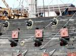 In Genua liegt der Nachbau einer Galeone mit Namen  Neptuno .