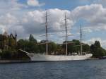 Stockholm-Alte Segelschiff in Skeppsholmen