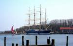 SS PASSAT Viermastbark, Museumsschiff als Wahrzeichen von Travemnde.