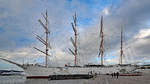 Segelschiff / Hotelschiff VIKING am 9.2.2019 im Hafen von Göteborg