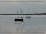 Segelschiffe am Hafen von Kinvarra, Irland County Clare.