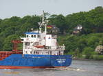 MITTELPLATE (IMO 9501203) am 23.5.2017, Schornsteinmarke, Hamburg auslaufend, Elbe Höhe Finkenwerder /   Mehrzweckschiff , Typ Lilama Lisemco 3300 / BRZ 2.415 / Lüa 85,91 m, B 12,4 m, Tg 5,3