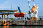 Simulierte Hubschrauberbergung. Übung für den Ernstfall im Sassnitzer Hafen. - 28.03.2017