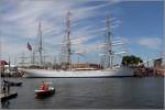 Die 1914 in Bremerhaven gebaute STATSRAAD LEHMKUHL (IMO 5339248) lag während der Sail 2015 Bremerhaven im Neuen Hafen. 13.08.2015