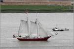 Der Gaffeltoppsegelschoner ELDORADO (IMO 9509982, ENI 02321422) am 12.08.2015 während der Einlaufparade der Sail 2015 Bremerhaven. Die ELDORADO ist 38 m lang, 6,5 m breit und hat einen Tiefgang von 3 m. Die Segelfläche beträgt 320 m². Heimathafen ist Amsterdam (Niederlande).
