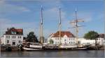 Die 1907 gebaute SWAENSBORGH hatte während der Sail 2015 Bremerhaven ihren Liegeplatz im Fischereihafen I. Sie ist 47 m lang, 5,85 m breit, hat einen Tiefgang von 2,30 m und eine Segelfläche von 500 m². 13.08.2015