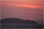 Der Leuchtturm Tiumpan Head im Abendrot. Er steht am Ende der Halbinsel Eye der Insel Lewis and Harris. 01.05.2017