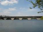 Autobahnbrcke ber die Talsperre Phl in Sachsen,
im Mai 2007