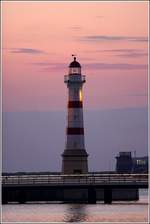 Der Leuchtturm Malm Inre vor dem abendlichen Himmel des 27.07.2018.