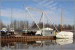Sulendrehkran im Hafen von Varel.
06.03.2013