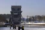Das Schiffshebewerk in Niederfinow im Jan. 2010.