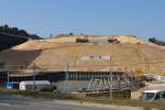 Baustelle neues Schiffshebewerkes in Niederfinow  (Brandenburg), im April 2010.