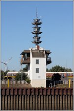 Der Steuerstand der Schleuse Oslebshausen in Bremen. 07.09.2016