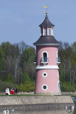 Erbaut wurde dieser Binnenleuchtturm in Moritzburg zum Ende des 18.