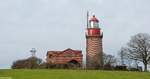 Leuchtturm Bastorf, nahe bei Kühlungsborn (Landkreis Rostock, Mecklenburg-Vorpommern, Dezember 2011)