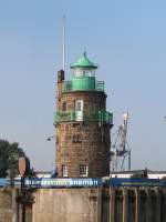 Der Leuchtturm Überseehafen Südmole am 15.08.2013.