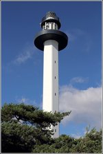 Der (neue) Leuchtturms Dueodde (Bornholm) ist 47 m hoch und seit 1962 in Betrieb. 23.08.2016