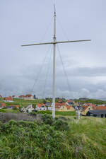 Der alte Signalmast in den D�nen bei L�nstrup in Nordj�tland (D�nemark).