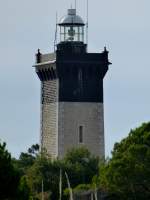 Frankreich, Languedoc, Gard, Espiguette, der Leuchtturm der Pointe de l'Espiguette (seit 1869). Höhe: 27 Meter. Reichweite: 24 Meilen. 11.02.2014


