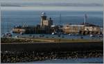 Leuchtturm und Hafen von Howth, Irland Co.