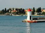 Leuchtturm bei der Hafeneinfahrt von ZADAR;130420