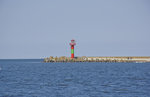 Leuchtturm an der Mündung der Swine in die Ostsee.