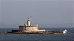In der Mündung des rio Tejo steht der Leuchtturm Torre do Bugio im Fortaleza de Sao Lourenco. 21.04.2017 In der Mündung des rio Tejo steht der Leuchtturm Torre do Bugio im Fortaleza de Sao Lourenco. 21.04.2017
