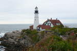 Portland Head Lighthouse in Cape Elizabeth bei Portland, Maine. Fertigstellung 1791. Ältester Leuchtturm in  Maine. Aufnahmedatum: 28.09.2018.