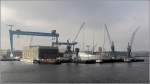 Die German Naval Yards (ehemals HDW) in Kiel. 18.09.2015