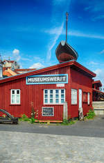 Gebäude des Museumswerfts in Flensburg.