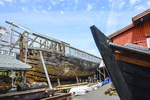 Die Museumswerft Flensburg wurde 1996 am Flensburger Hafen gegründet.