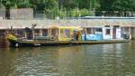 Arbeitsboot  EMS , 05401790. L=22,54m, B=4,66m. Die  EMS  liegt hier auf der Spree am Bauhafen der U-Bahn Neubaustrecke fr die U5. Foto:Mai 2013