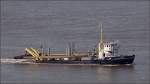 Das Wasserinjektionsgert AKKE (IMO 8842064) ist am 08.09.2009 Weser abwrts unterwegs.