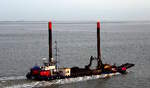 Das 49m lange Baggerschiff HENRIETTE (MMSI:211294420) am 05.06.25 in Bremerhaven.