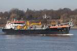 Saugbagger IJSSELDELTA (IMO 7737690); Datum: 05.03.2026; Aufnahmeort: Elbe/Hafen Hamburg, Deutschland.