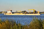 KAISHUU , Saugbagger , IMO 9226152 , Baujahr 2002 , 149 x 27,8m , 19.10.2025 , Lühe - Deich , 19.10.2025 