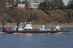 Saugbagger MAASMOND (IMO 8862129); Datum: 18.03.2026; Aufnahmeort: Elbe/Hafen Hamburg, Deutschland.