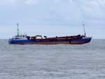 RUYTER(IMO:9085467; L=82; B=12mtr.; DWT2800t; Baujahr 1994) begibt sich bei Vlissingen Richtung Nordsee; 110830