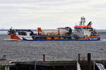 VOX APOLONIA , Saugbagger , IMO 9867097 , Baujahr 2022 , 137 x 28 m , 24.12.2025 , Cuxhaven , Alte Liebe , 