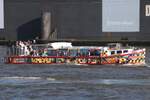 Hafenbarkasse GERDA 2.0 (ENI 05107660); Eigner/Betreiber: Barkassenmeyer; Datum: 08.05.2026; Aufnahmeort: Elbe/Hafen Hamburg, Deutschland.