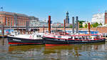 Barkassen HANSA und HANSA III am 3.9.2018 im Hafen von Hamburg