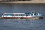 Hafenbarkasse JETTE ABICHT (ENI 05104940); Eigner/Betreiber: Reederei Rainer Abicht; Datum: 07.04.2026; Aufnahmeort: Elbe/Hafen Hamburg, Deutschland.