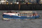 Hafenbarkasse RUTH (ENI 05107350); Eigner/Betreiber: Kapit�n Pr�sse; Datum: 18.06.2026; Aufnahmeort: Elbe/Hafen Hamburg, Deutschland.
