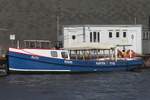 Hafenbarkasse RUTH (ENI 05107350); Eigner/Betreiber: Kapit�n Pr�sse; Datum: 26.08.2026; Aufnahmeort: Elbe/Hafen Hamburg, Deutschland.