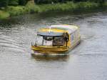 Potsdamer  Wassertaxi 3  am 20. Juni 2014 auf der Nuthe in Richtung Hafen am Hauptbahnhof Potsdam.