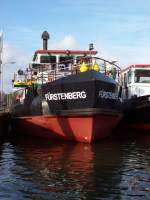 Eisbrecher Fürstenberg in Niegrip das Schiff fährt heute für das WSA Magdeburg.