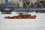 Der HPA Eisbrecher Johannes Dahlmann am 08.02.2012 auf der Sderelbe vor der Kattwykbrcke in Hamburg.