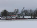 Eisbrecher KIETZ in Schwedt/O. am 31.12. 2010.